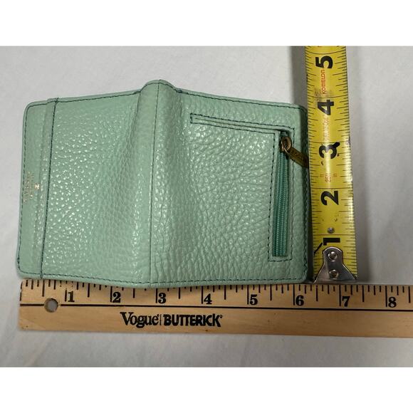 Fossil Light Green Pebbled Card Wallet - Picture 10 of 11